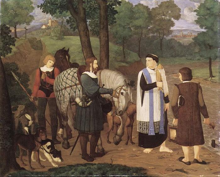 Franz Pforr Rudolf von Habsburg und der Priester oil painting image